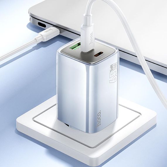 МЗП Hoco N49 Glorious PD65W (1USB-A/2C) | Зображення 5