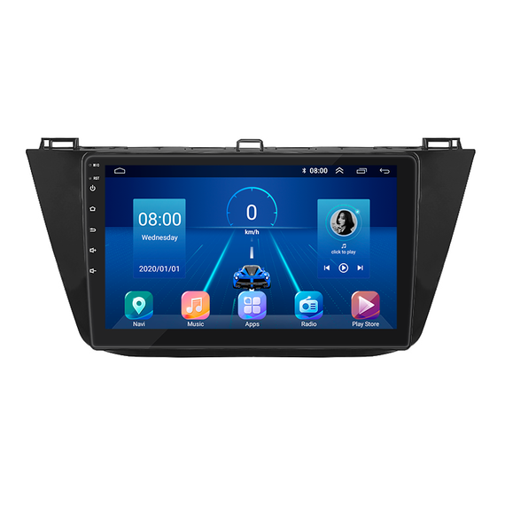 Штатная магнитола 10" Lesko для Volkswagen Tiguan II 2016-2020 6/128Gb 4G Wi-Fi GPS Top Вольксваген