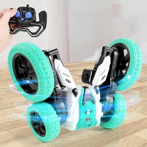 Машинка на радиоуправлении SHT DW02A Trick and Flip RC Car 2.4G Green | Зображення 1