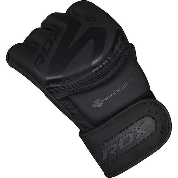 Рукавиці для ММА RDX F15 Noir Matte Black S (капа в комплекті) | Зображення 3