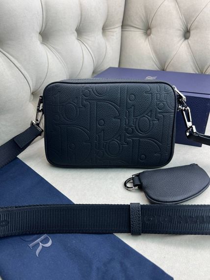 Месенджер Dior Saddle Black чорний c856 | Зображення 9