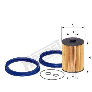 Фильтр топливный Mini Cooper 1.6 i 06-, Hengst, E489KP D461,