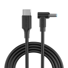 Кабель для живлення, зарядки WITRN PD 12V 5A TYPE-C - DC 5.5*2,5 1,2м black для зарядки ноутбука