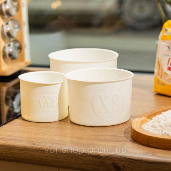 Набір форм для випічки паски силіконові 3 шт 1.7 л, 1 л, 0.6 л форми для паски Білі HP-35-558W | Зображення 2