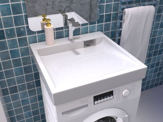 Умивальник на пральну машину акриловий Redokss San FOBOS 60х60см