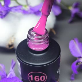 Гель-лак для ногтей Bee Nails 160 (малиново-пурпурный) 8мл