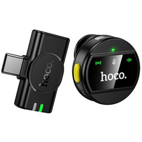 Петличный беспроводной микрофон Hoco L21 Charm Type-C Black