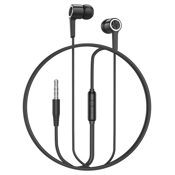 Навушники провідні HOCO M104, роз'єм Jack3.5, 1.2m, Black, Box