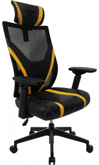Кресло офисное GT Racer X-6674 BlackYellow | Зображення 3