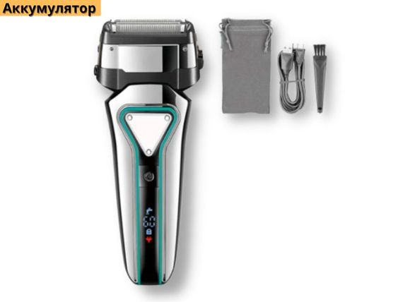 Електробритва сіткова для чоловіків для сухого та вологого гоління XPRO V-333 чорна (41883-V-333_512) | Зображення 1