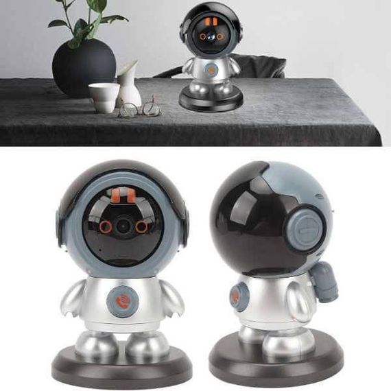 Відеоняня Космонавт бездротова з датчиком руху WIFI Сіра