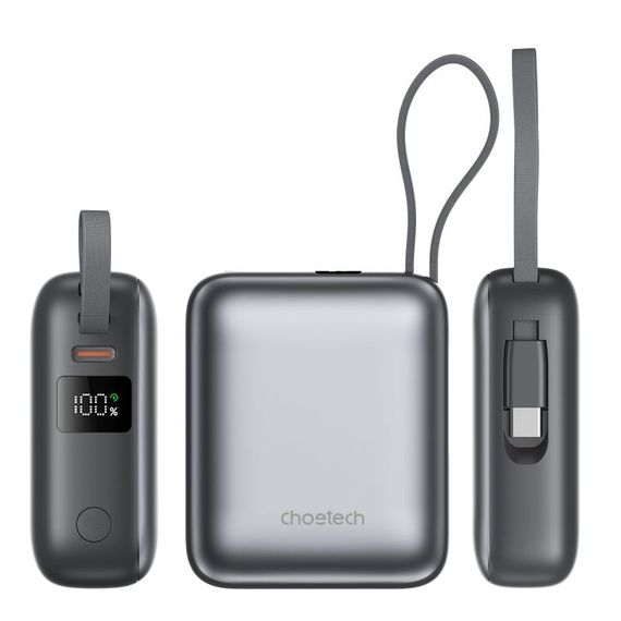 Портативний зарядний пристрій , 10000 mA, Choetech B832-GY сірий | Зображення 2