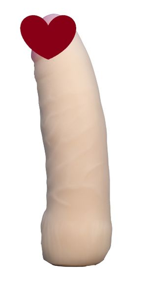 Насадка для страпона тілесна EGZO CIBERSKIN NSTR12 ( 16 см х 4 см ) Sex Aura