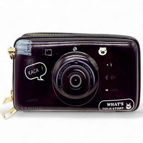 Сумочка детская на молнии "Фотоаппарат", черный