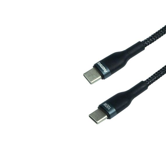 Кабель USB Remax RC-174c Sury 2 PD 100W Type-C to Type-C Колір Чорний