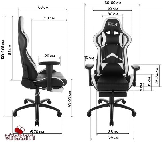 Кресло геймерское GT Racer X-2534-F BlackBlue | Зображення 5