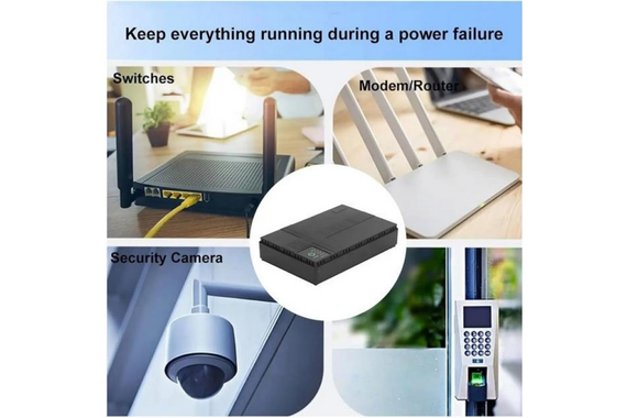 Повербанк UPS Power Bank для роутерів та відеокамер XPRO DC1018P 10400mAh, 5V/9V/12V + USB | Зображення 2