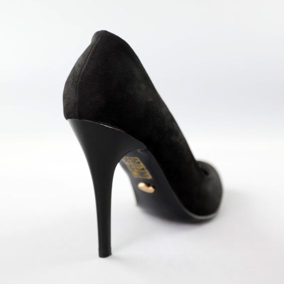 Туфлі човники жіночі 591617 Чорні 35 36 37 38 39 | Зображення 5