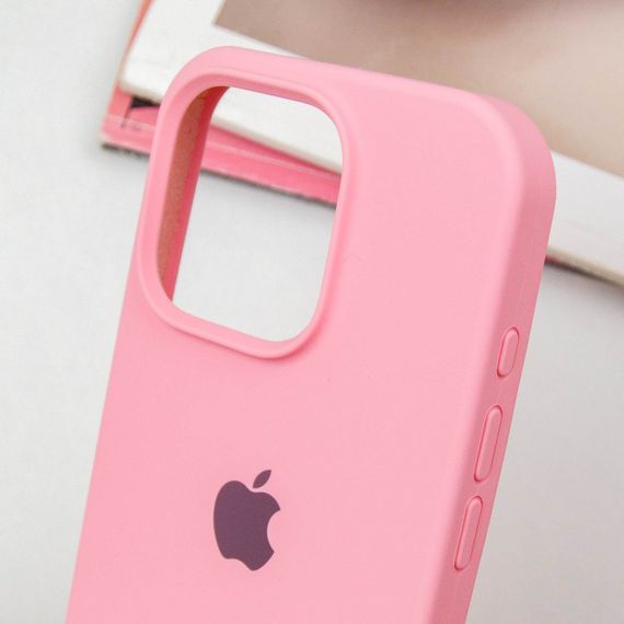 Чохол Silicone Case Full Protective (AA) для Apple iPhone 14 Pro Max (6.7") Рожевий / Light pink | Зображення 3
