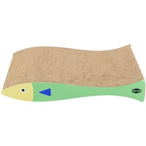 Дряпка Trixie для котів Риба картонна з котячою м ятою 2 шт 40х30х11 см м ятно-кремовий