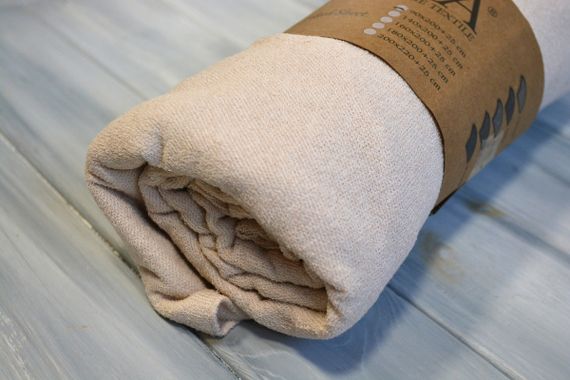 Простирадло 90x200+25см махрове на резинці Ванільне | Зображення 1