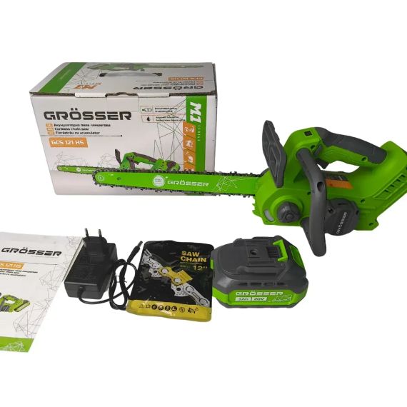 Акумуляторна ланцюгова пила Grosser GCS 121HS