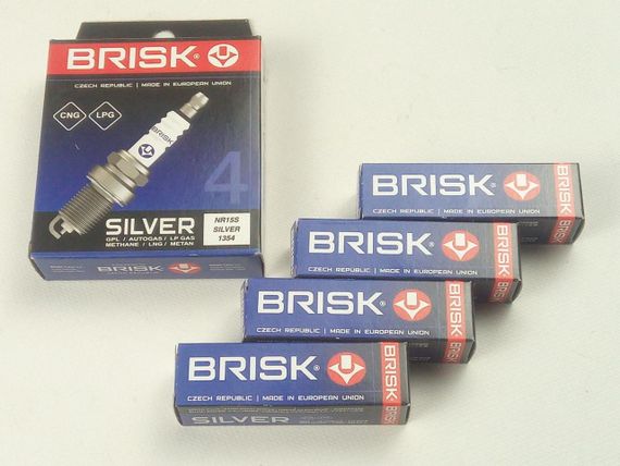 Свічка запалювання BRISK Silver NR15S (ГАЗ 402 дв.) (для газ.обладнання.) (NR15S.4K) | Зображення 2