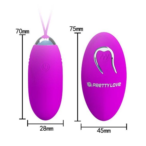Віброяйце Pretty Love Jenny з дистанційним керуванням, BI-014362W-9 Sex Aura | Зображення 5