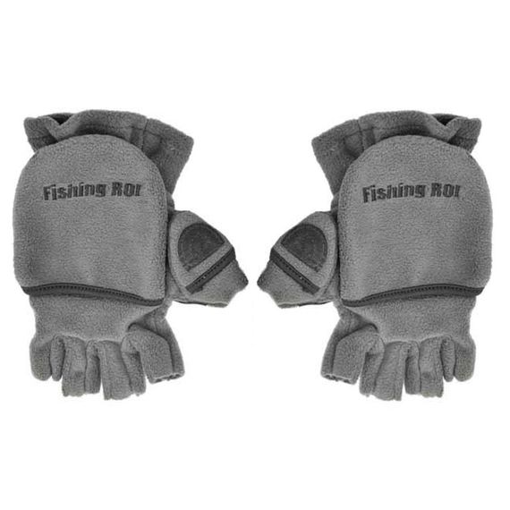 Перчатки Fishing ROI рыболовные с пал. (серый) L (18-02-04) | Зображення 2