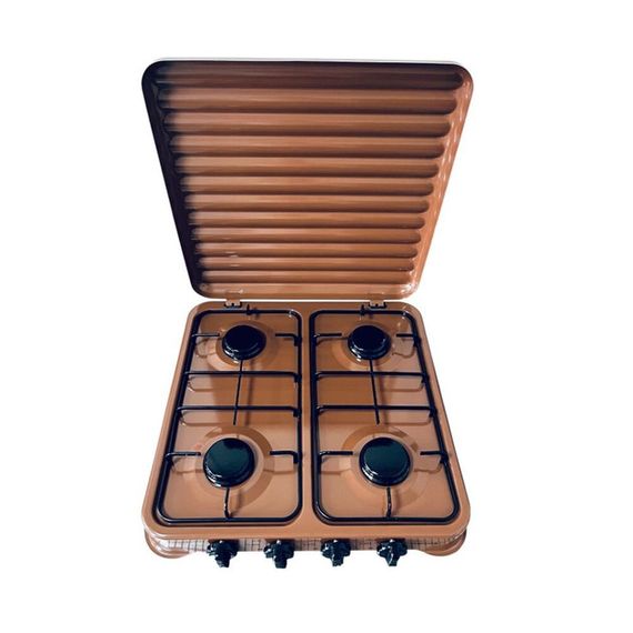 Плита настольная газовая VILgrand VGP-4042 BROWN 4 кВт коричневая | Зображення 5