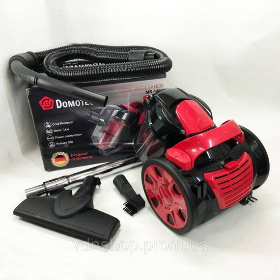 Потужний контейнерний пилосос для прибирання будинку Domotec MS-4405 3000 Вт, Пилосос для паркету BU-66 | Зображення 4