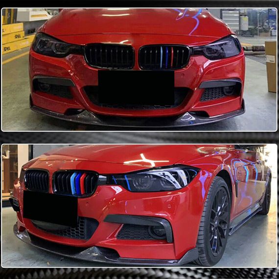 Накладка на передній бампер Lip Mad-Style (для F30 M-Sport, Карбон) для BMW 3 серія F-30/31/34 2012-2019 рр | Зображення 2