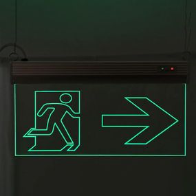 Світильник аварійний евакуаційний Двері праворуч S503 ACRYLIC LED 3W GRAVING Ny95000495