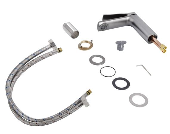 Змішувач для раковини Qtap Slavonice QTSLA270GMB45924 Gunmetal Black PVD | Зображення 2