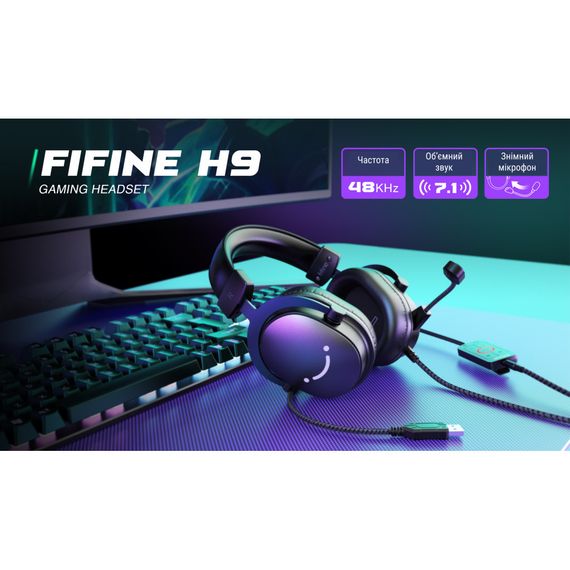 Навушники Fifine H9 Black (H9) | Зображення 5
