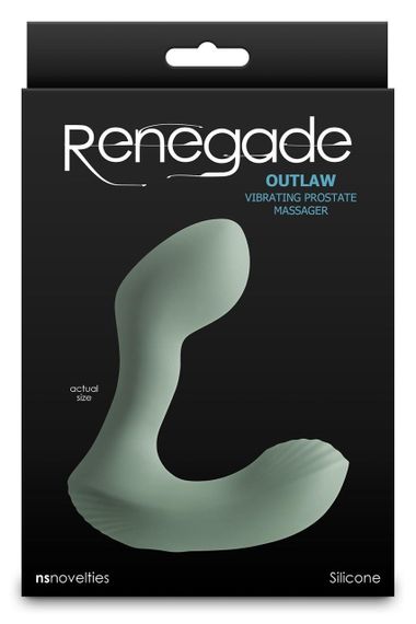 Масажер простати NS Novelties Renegade Outlaw зелений, 12 см Sex Aura | Зображення 3