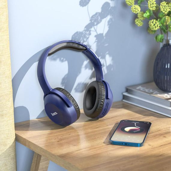 Беспроводные наушники HOCO W33 Art sount BT headset Blue | Зображення 3