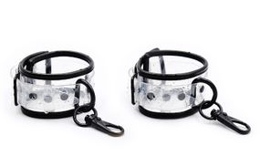 Наручники DS Fetish Wrist restraints transparent