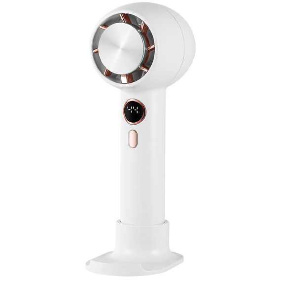 Портативний вентилятор YL007 with Display з підставкою для телефону 2000mAh White