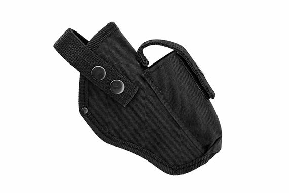 Кобура ТТ  на пояс поясна з чохлом під магазин, чорна (Cordura, чорна)  ms