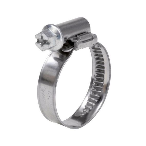 Хомут для шланга, металлический, DIN 3017, W9 mm, WS7, 80-100 mm, ZEBRA WURTH (0539180100)