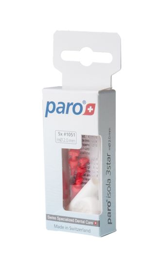 Міжзубні щітки paro® ISOLA 3STAR, xx-тонкі, жовті, трикутної форми (Ø щітки 2.6 мм, ДОО* 0.9 мм), 1 уп. x 5 шт. | Зображення 3
