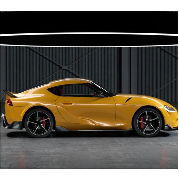 Боковые пороги (Карбон) для Toyota Supra 2019- гг | Зображення 4