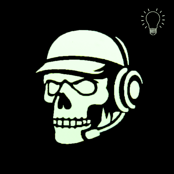 Шеврон Camotec Череп зв'язківець (7*8) Multicam/Люмін (9024) | Зображення 2