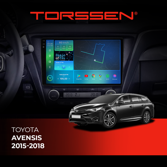 Штатна магнітола 2K Torssen Toyota Avensis 2015-2018 F98256 4G Carplay DSP