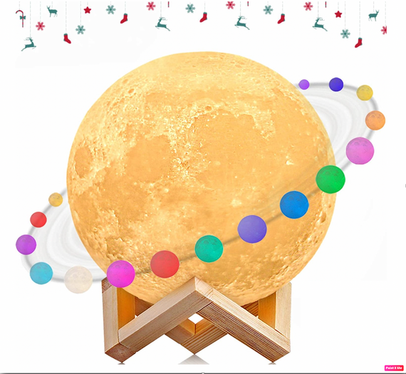 Світлодіодний нічник із регулюванням яскравості, надрукований на 3D-принтері, 16 кольорів,