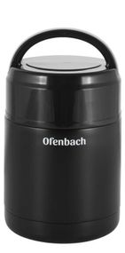 Термос Vacuum Food Jug 600мл пищевой черный