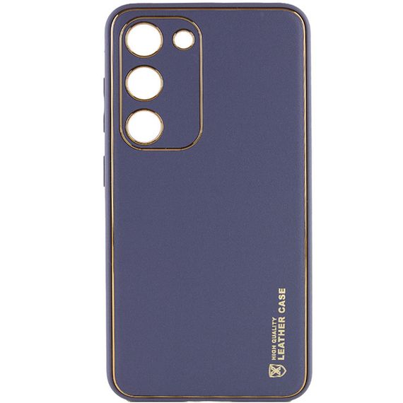 Шкіряний чохол Xshield для Samsung Galaxy S23 Серый / Lavender Gray