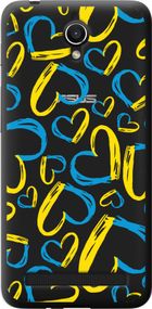 Чехол на Asus ZenFone Go ZC451TG Сердца UA "5292u-276-17620"
