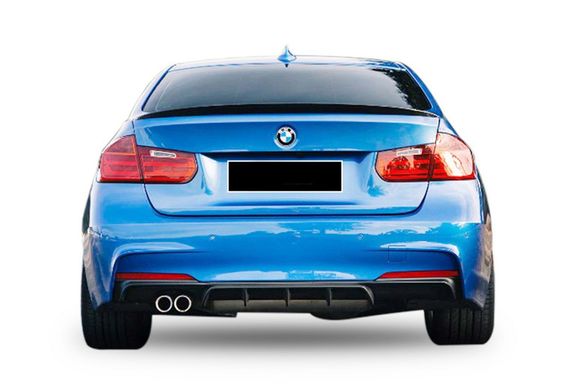 Задній дифузор DPT V-5 (для M-Performance, чорний глянець) для BMW 3 серія F-30/31/34 2012-2019 рр